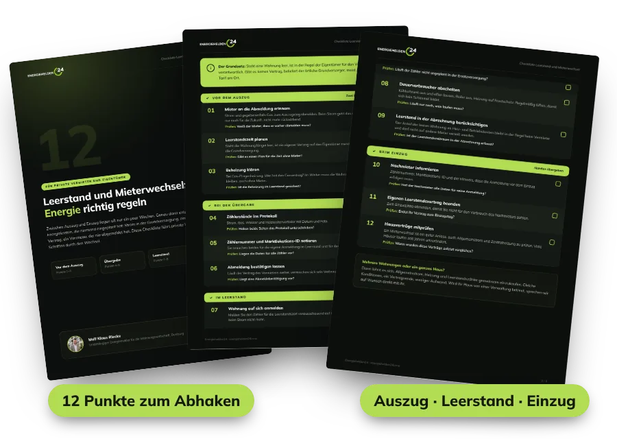 Vorschau: Checkliste Leerstand und Mieterwechsel für Vermieter